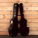 Martin J40 jumbo acoustic guitar natural finish with burgundy velvet-lined hardshell case