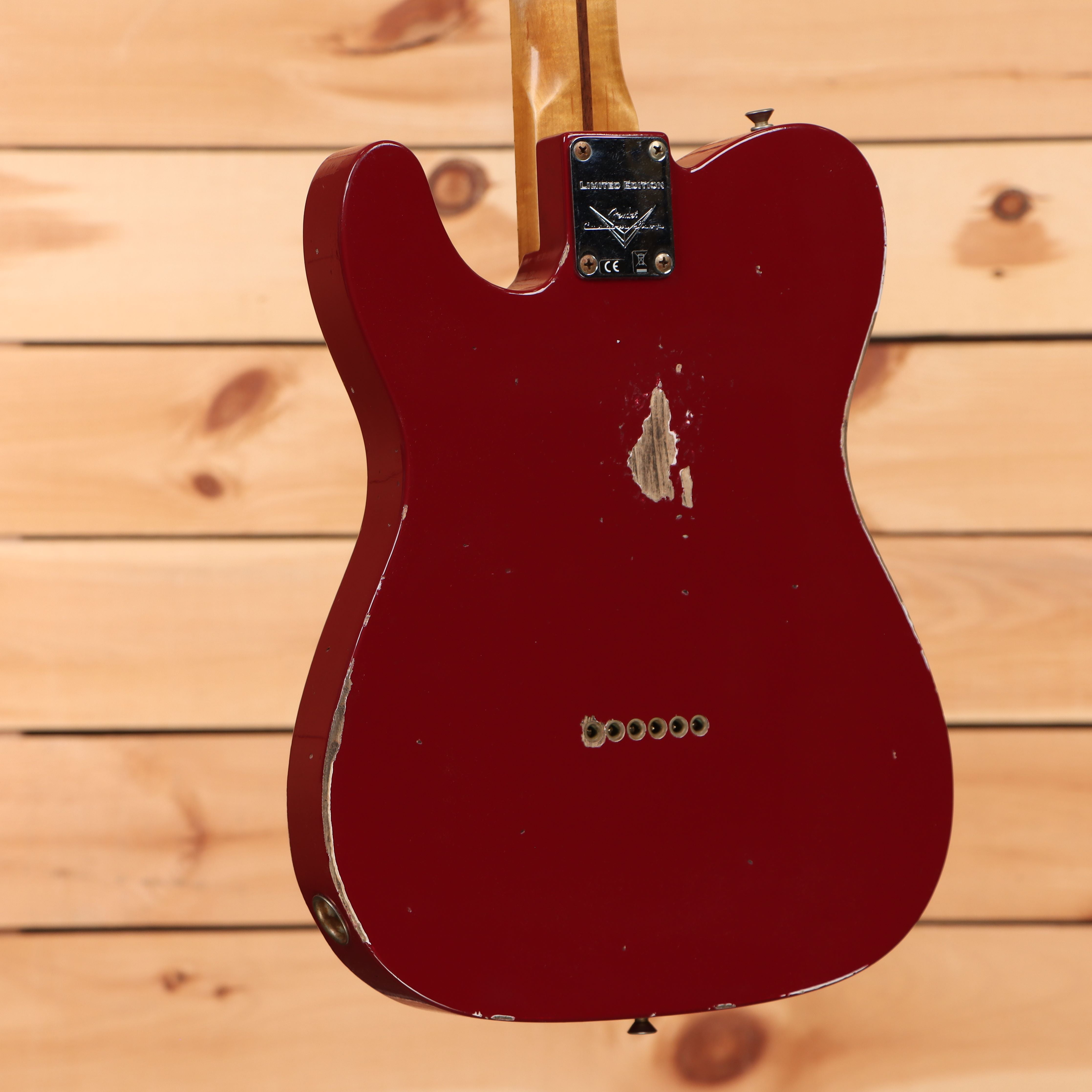 Fender Custom Shop Limited 1953 Telecaster Relic electric guitar Cimarron Red with single-coil pickups