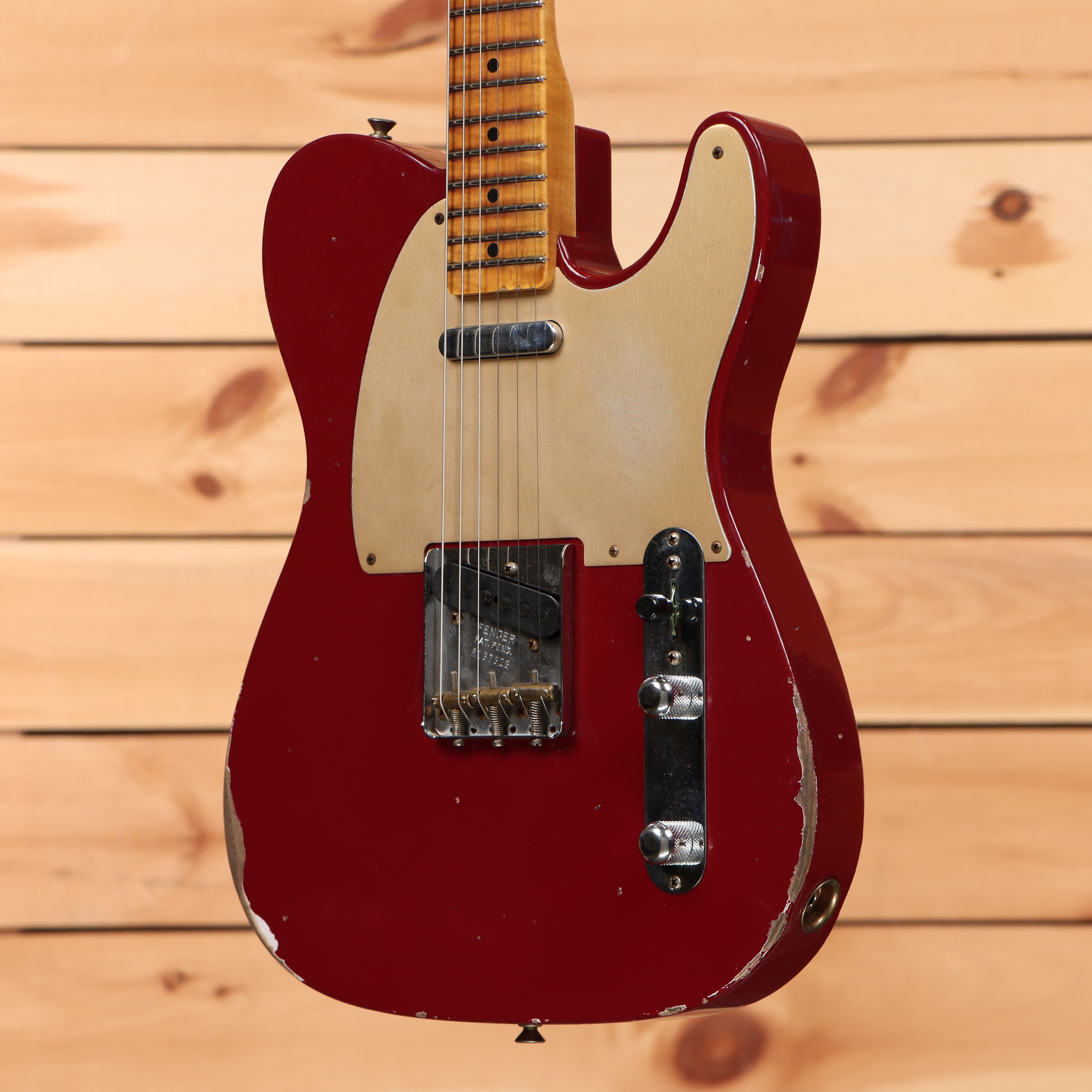 Fender Custom Shop Limited 1953 Telecaster Relic electric guitar Cimarron Red with maple neck and single-coil pickups