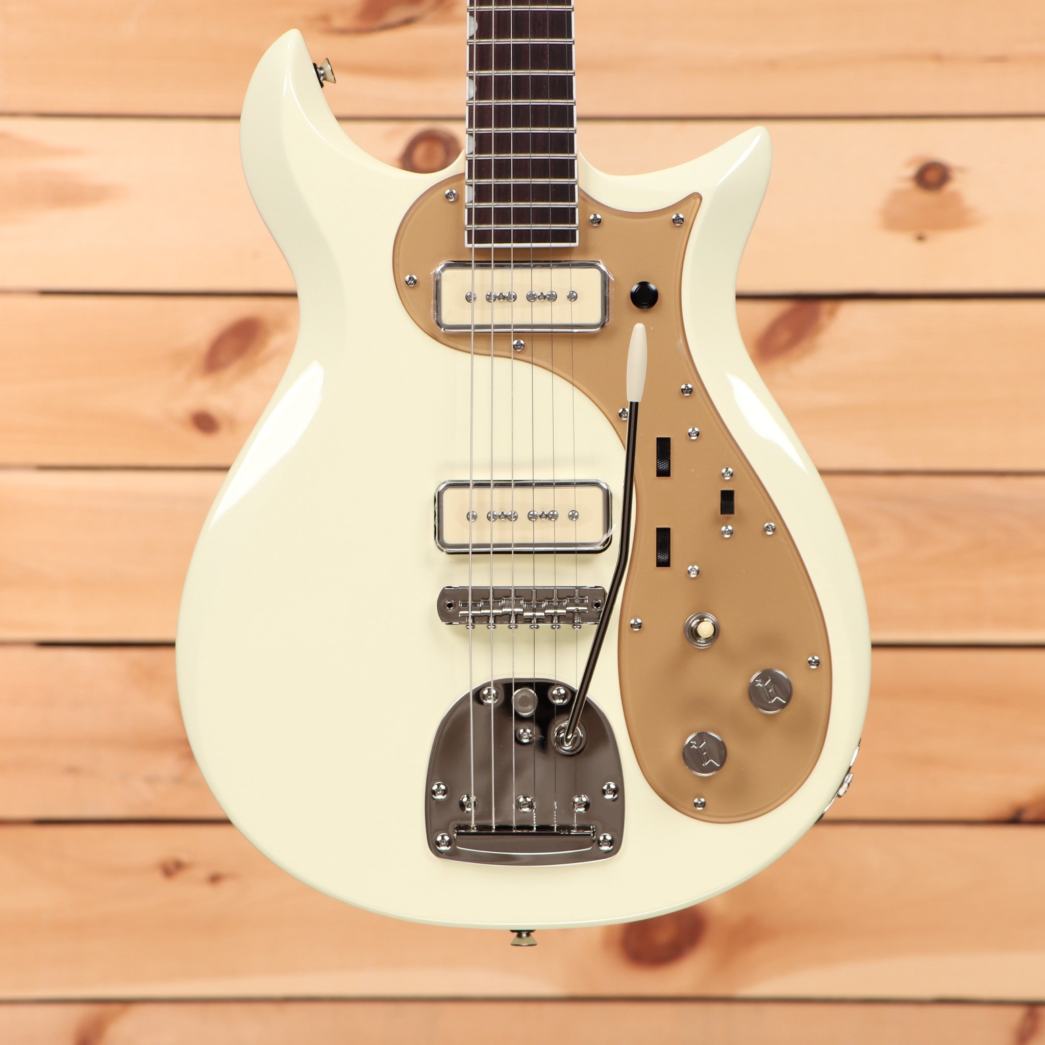 Gretsch Electromatic Jack Antonoff Signature CVT Doublecut electric guitar Vintage White with dual P90 pickups