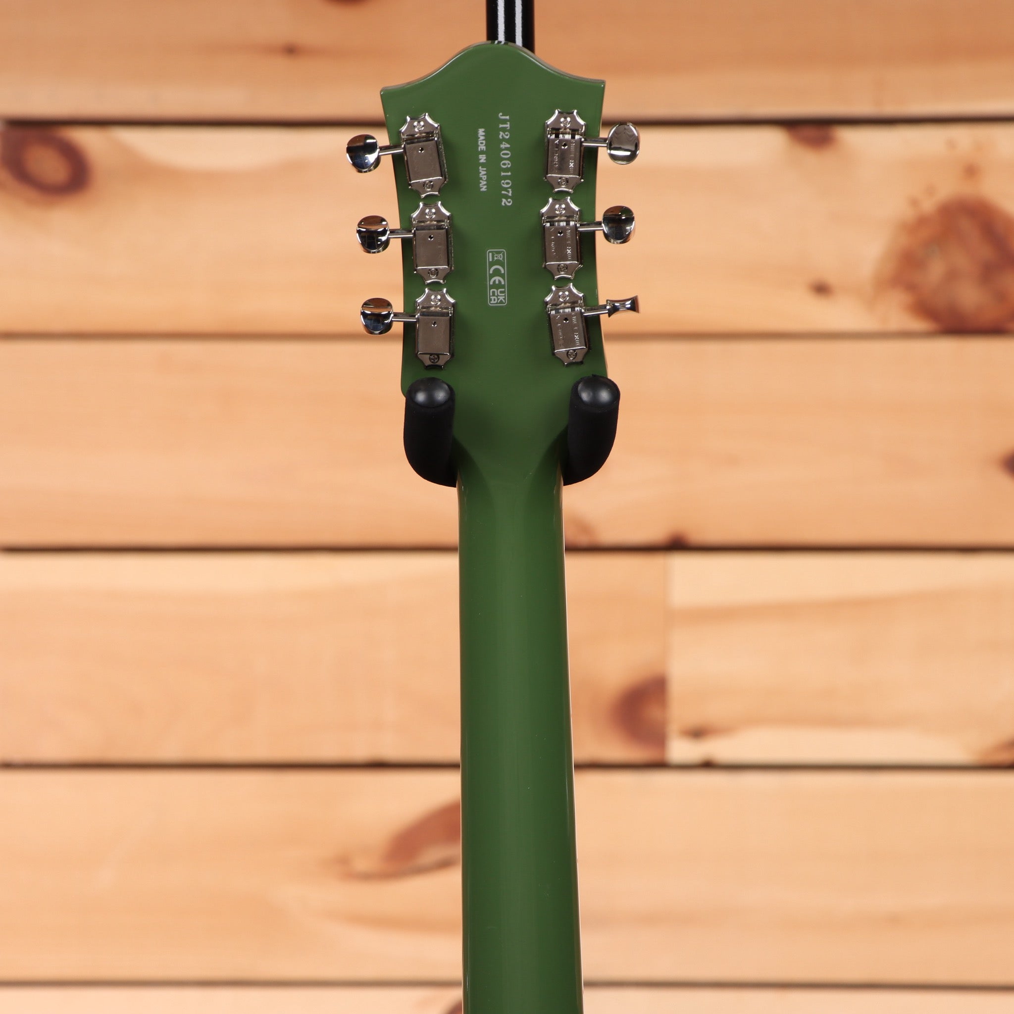 Gretsch G6618MG Martin Gore Anniversary semi-hollow electric guitar smoke green with chrome tuning machines