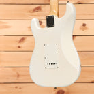 Fender Custom Shop Limited Dennis Galuszka Masterbuilt 1963 Stratocaster Journeyman Relic electric guitar Aged Olympic White with single-coil pickups