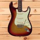 Fender Custom Shop Limited 1963 Sparkle Stratocaster Journeyman Relic 3-Color Sunburst electric guitar with single-coil pickups