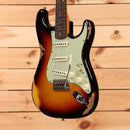 Fender Custom Shop 1961 Stratocaster heavy relic electric guitar 3-tone sunburst with single-coil pickups