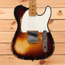 Fender Custom Shop 1950s Esquire electric guitar 2-color sunburst relic finish with single-coil pickup