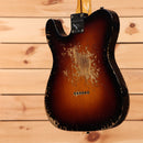 Fender Custom Shop 1950s Esquire electric guitar wide fade 2-color sunburst super heavy relic with single-coil pickup