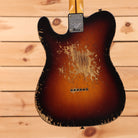 Fender Custom Shop 1950s Esquire electric guitar super heavy relic wide fade 2-color sunburst with single-coil pickups