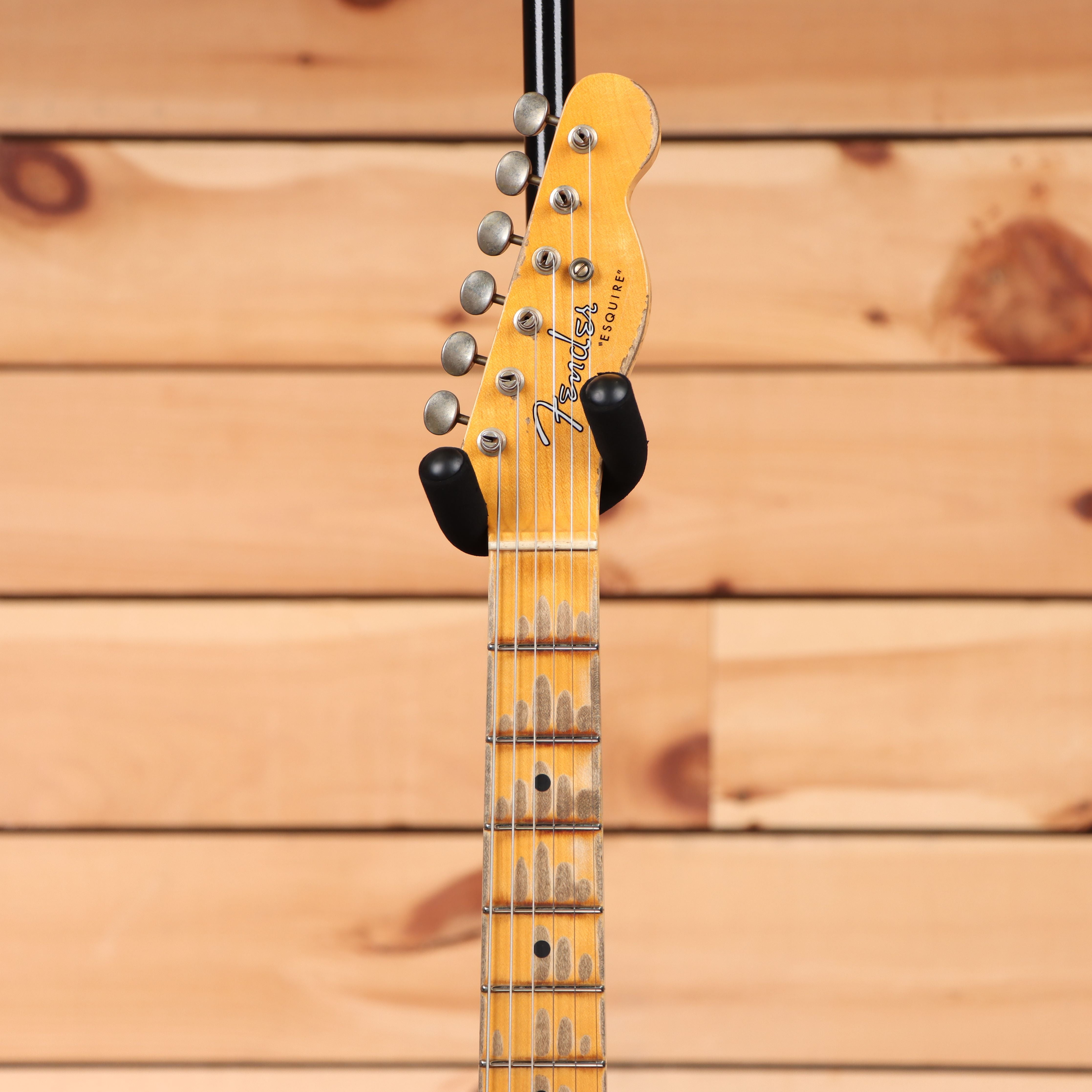 Fender Custom Shop 1950s Esquire electric guitar 2-color sunburst relic with maple neck