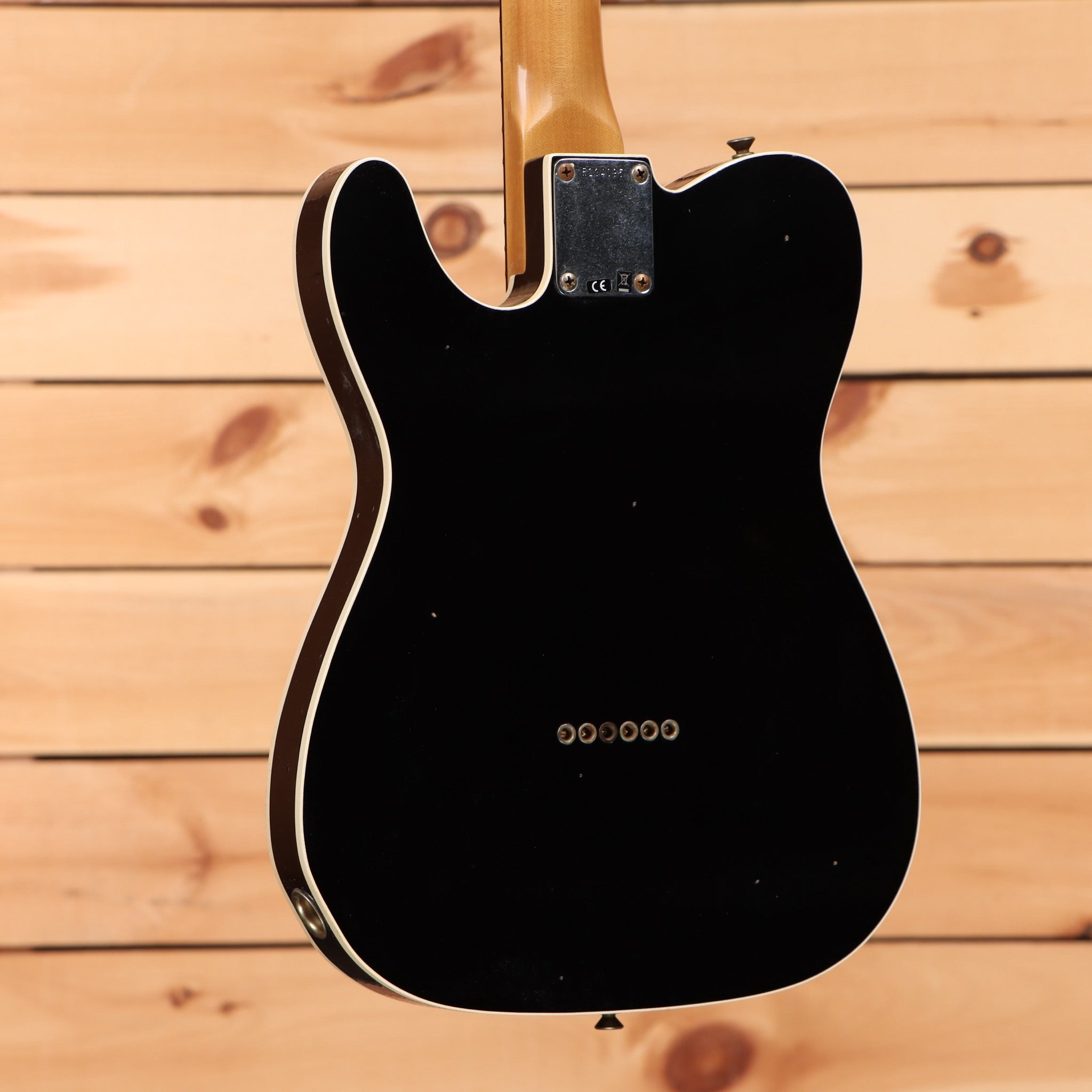 Fender Custom Shop 1960 Telecaster Custom Journeyman Relic electric guitar faded aged black with single-coil pickups