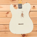 Fender Custom Shop Limited 1960 Telecaster Relic electric guitar Olympic White with aged wear and single-coil pickups