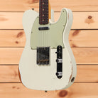 Fender Custom Shop Limited 1960 Telecaster Relic electric guitar Olympic White with single-coil pickups