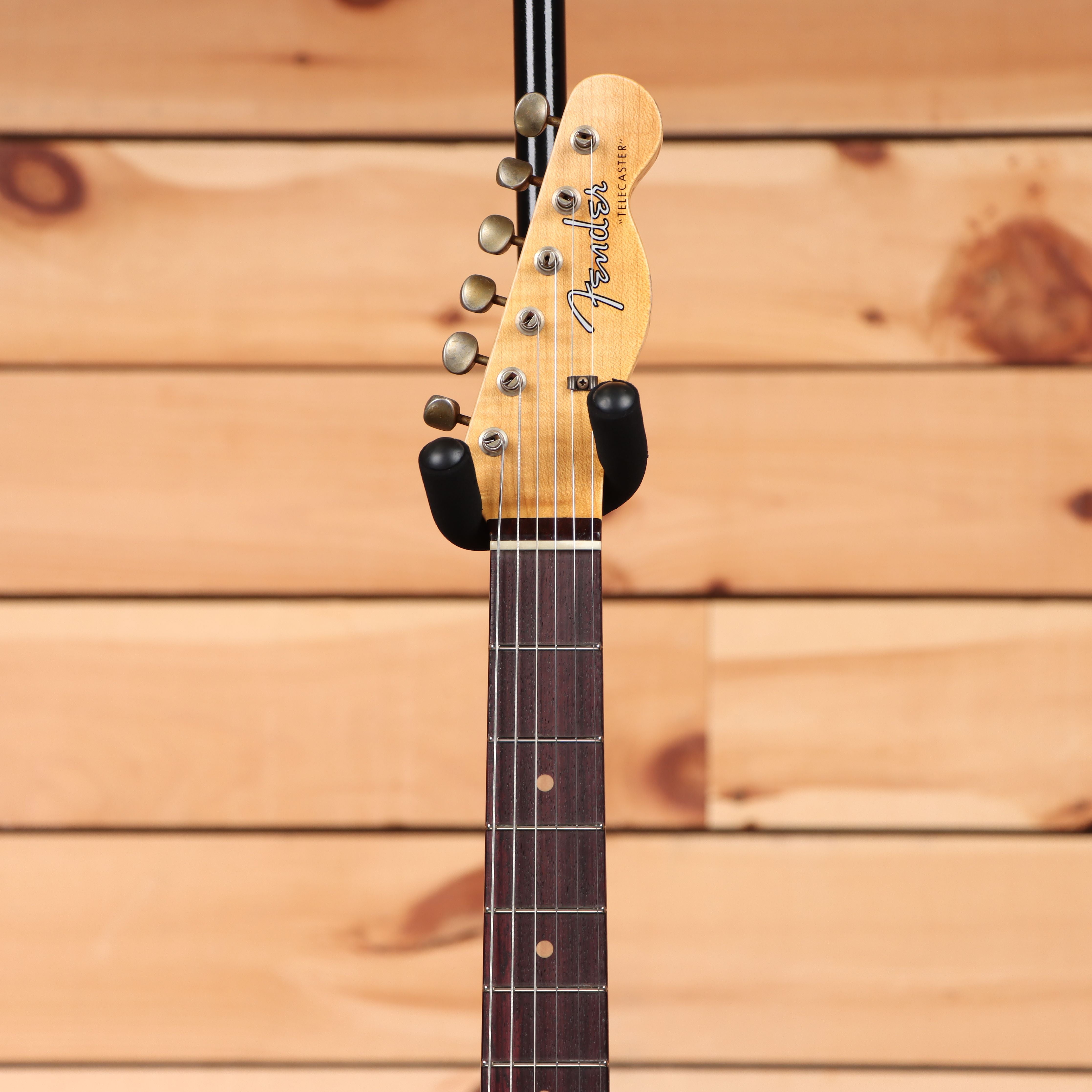 Fender Custom Shop Limited 1960 Telecaster Relic electric guitar Olympic White aged finish maple neck