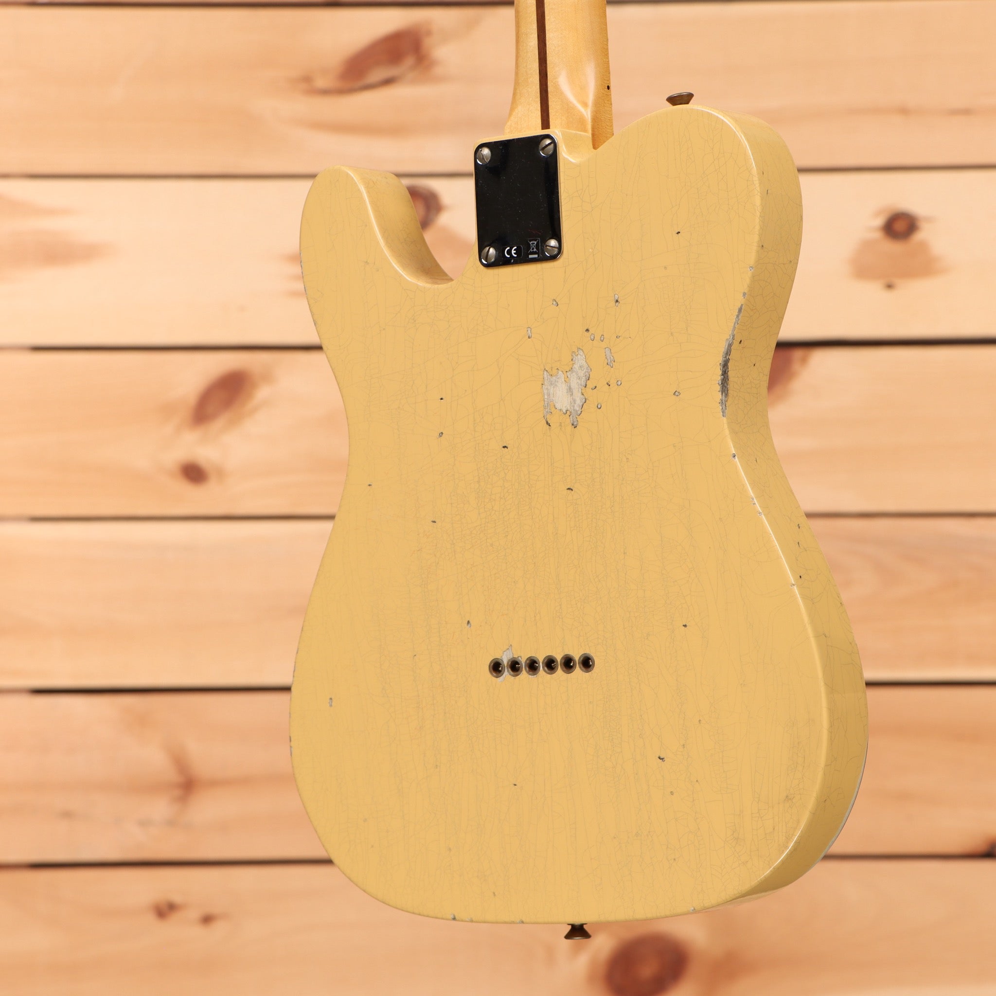 Fender Custom Shop 50s Telecaster Thinline Relic electric guitar Nocaster Blonde with single-coil pickups