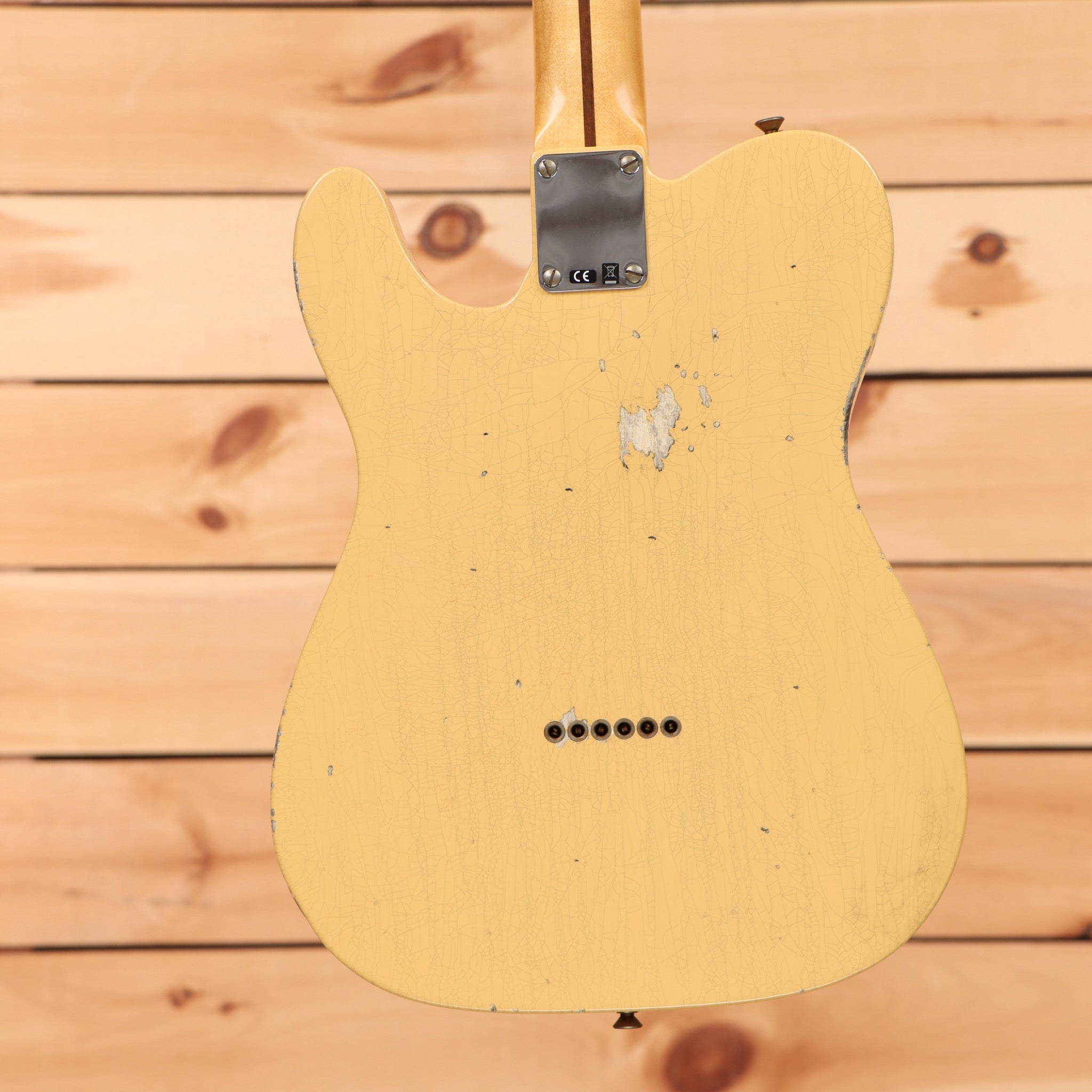 Fender Custom Shop 50s Telecaster Thinline Relic electric guitar Nocaster Blonde with single-coil pickups