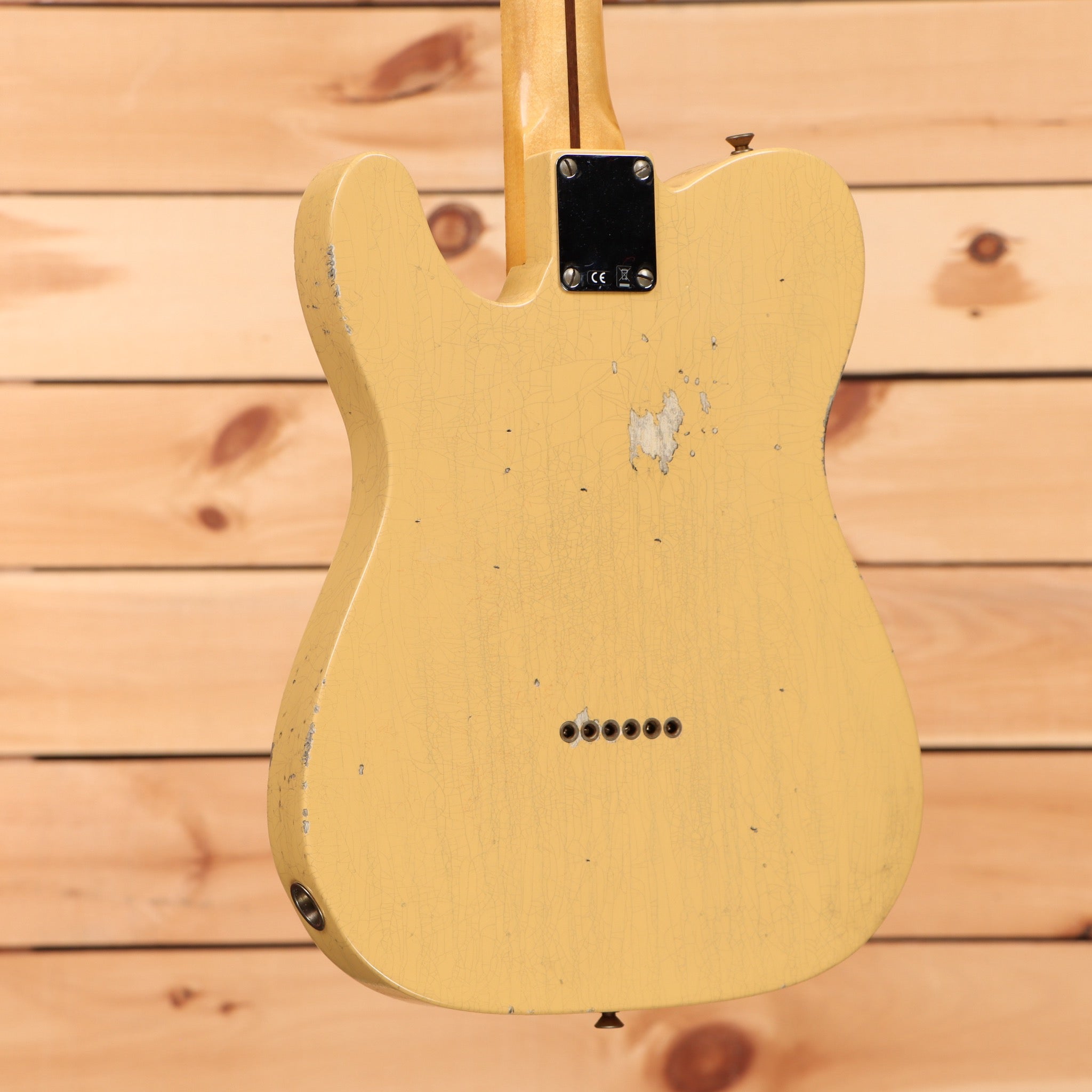 Fender Custom Shop 50s Telecaster Thinline Relic electric guitar Nocaster Blonde with single-coil pickups