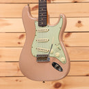Fender Custom Shop 1959 Stratocaster Journeyman Relic electric guitar Dirty Shell Pink with mint green pickguard
