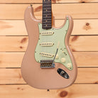 Fender Custom Shop 1959 Stratocaster Journeyman Relic electric guitar Dirty Shell Pink with mint green pickguard