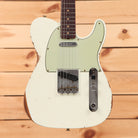 Fender Custom Shop 1963 Telecaster Relic electric guitar Olympic White with single-coil pickup and aged finish