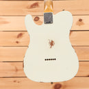 Fender Custom Shop 1963 Telecaster Relic electric guitar Olympic White with single-coil pickups