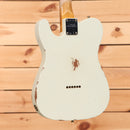 Fender Custom Shop 1963 Telecaster Relic electric guitar Olympic White aged finish single-coil pickups