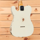 Fender Custom Shop 1963 Telecaster Relic electric guitar Olympic White aged finish single-coil pickups