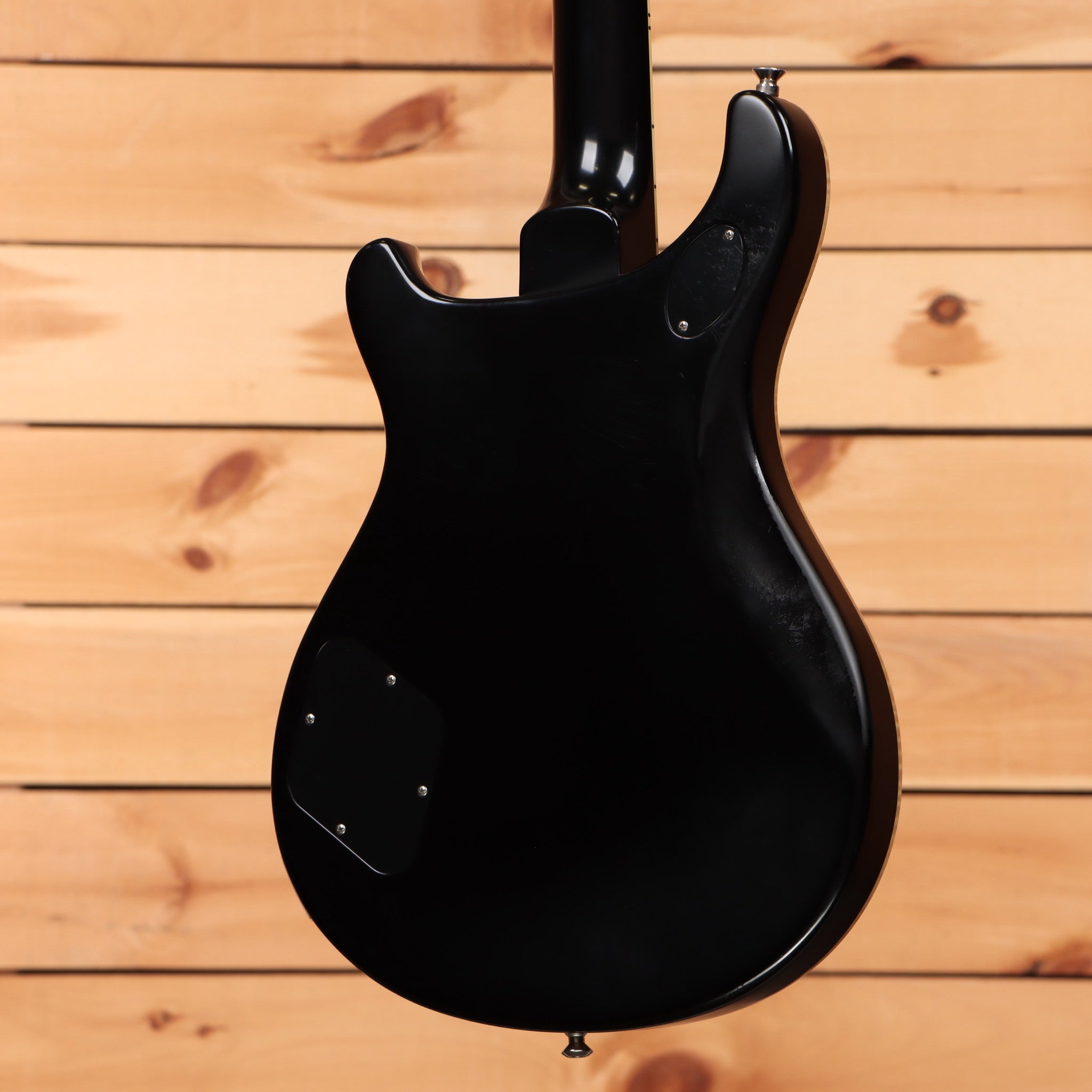 Paul Reed Smith McCarty 594 electric guitar Satin Black finish showing rear body with control cavity cover
