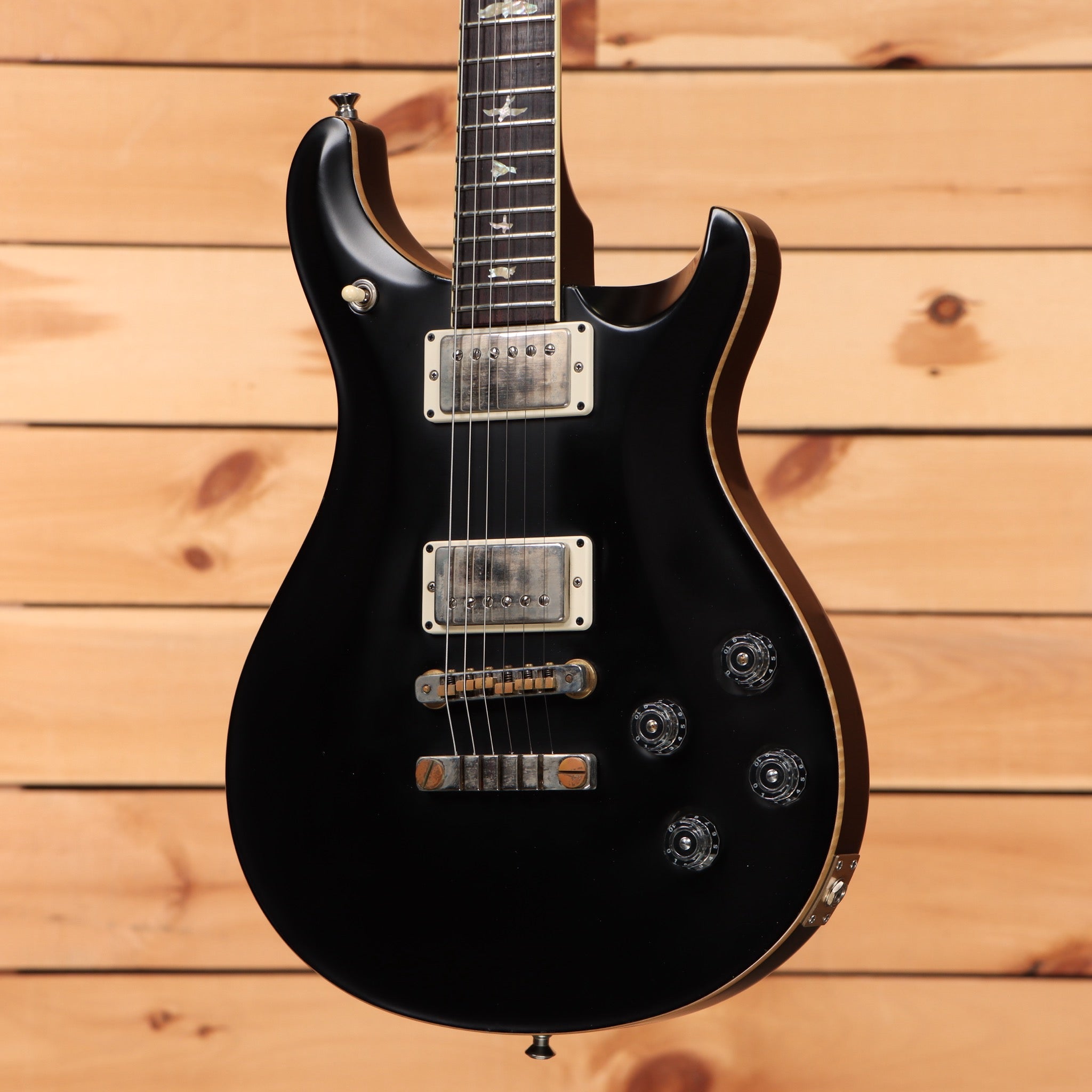 PRS McCarty 594 electric guitar Satin Black with dual humbuckers bird inlays and rosewood fretboard