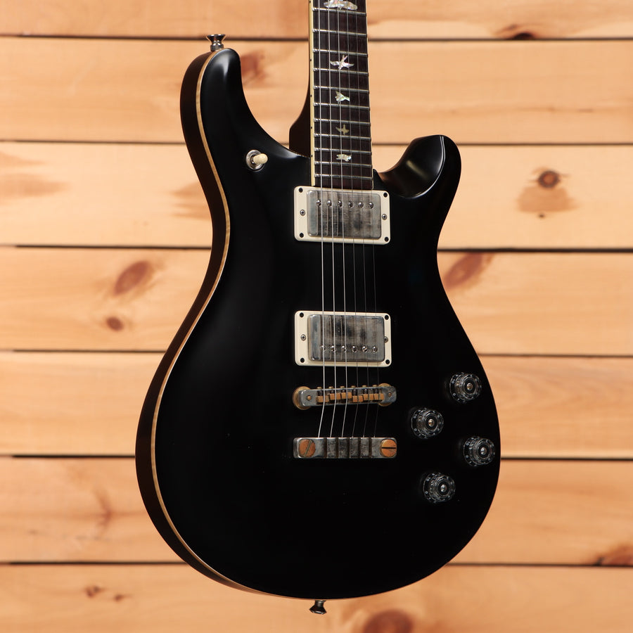 PRS McCarty 594 electric guitar Satin Black with dual humbuckers and bird inlays on rosewood fretboard