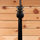 Paul Reed Smith McCarty 594 electric guitar Satin Black rear headstock view with chrome tuners and black satin neck