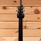 Paul Reed Smith McCarty 594 electric guitar Satin Black rear headstock view with chrome tuners and black satin neck