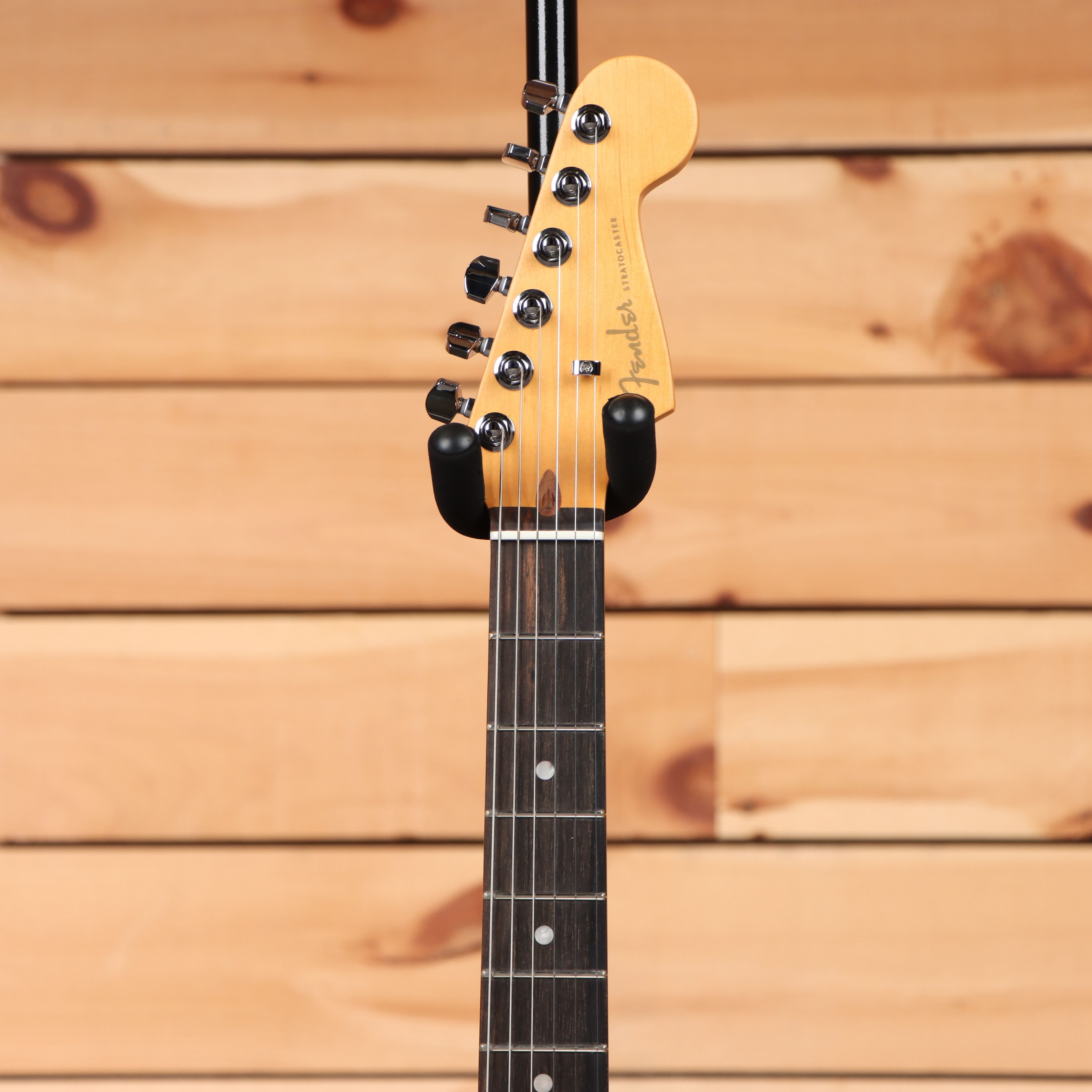 Fender American Ultra II Stratocaster electric guitar Texas Tea with maple neck and single-coil pickups
