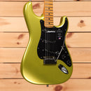 Fender American Ultra II Stratocaster electric guitar Solar Flare with maple neck and black pickguard