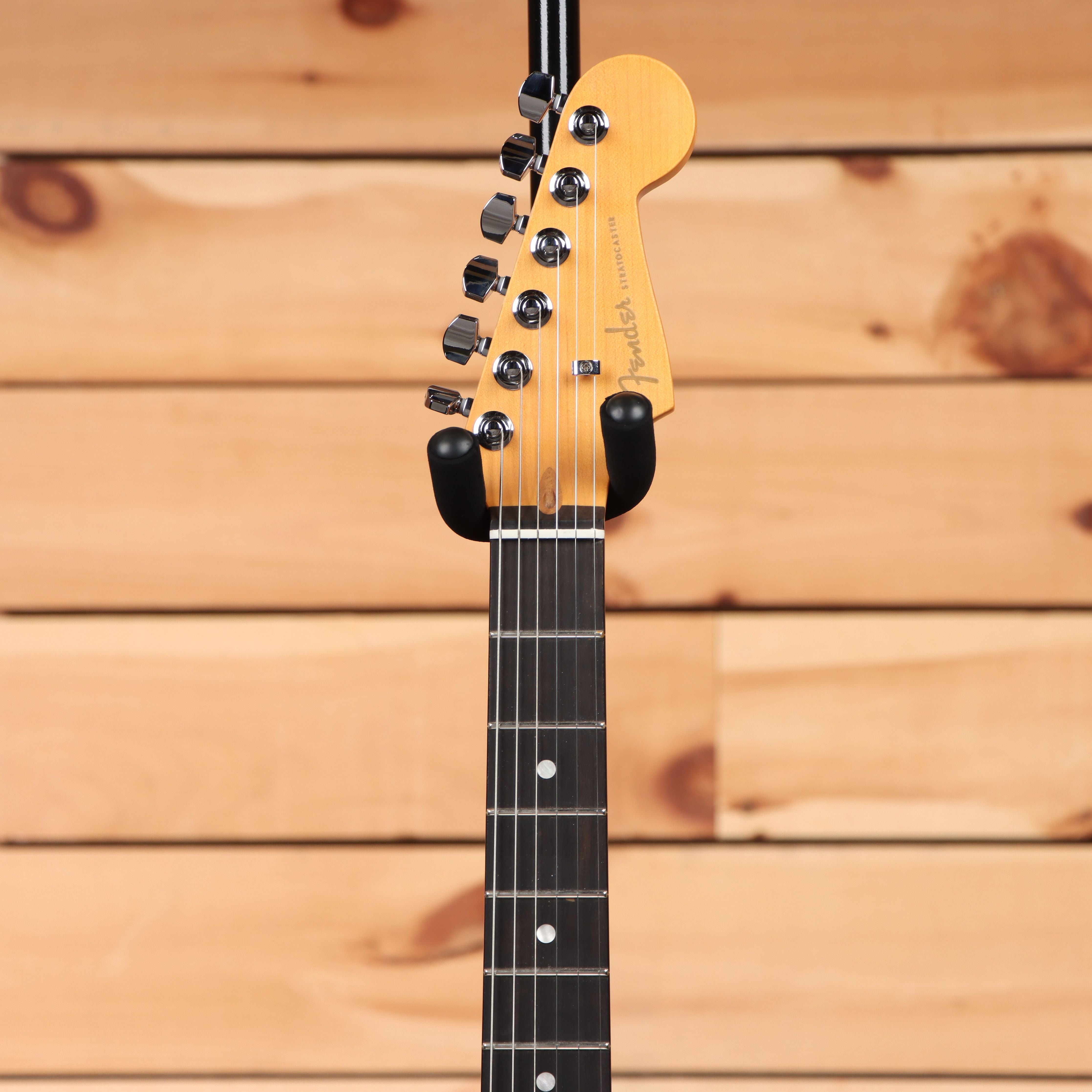 Fender American Ultra Stratocaster HSS electric guitar Noble Blue with maple neck