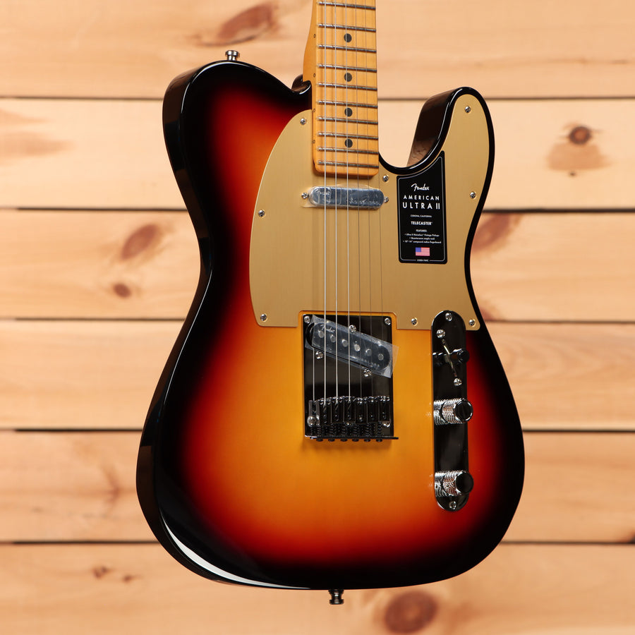 Fender American Ultra II Telecaster electric guitar Ultraburst with maple neck and single-coil pickups