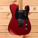 Fender American Ultra II Telecaster electric guitar Sinister Red with maple neck and black pickguard