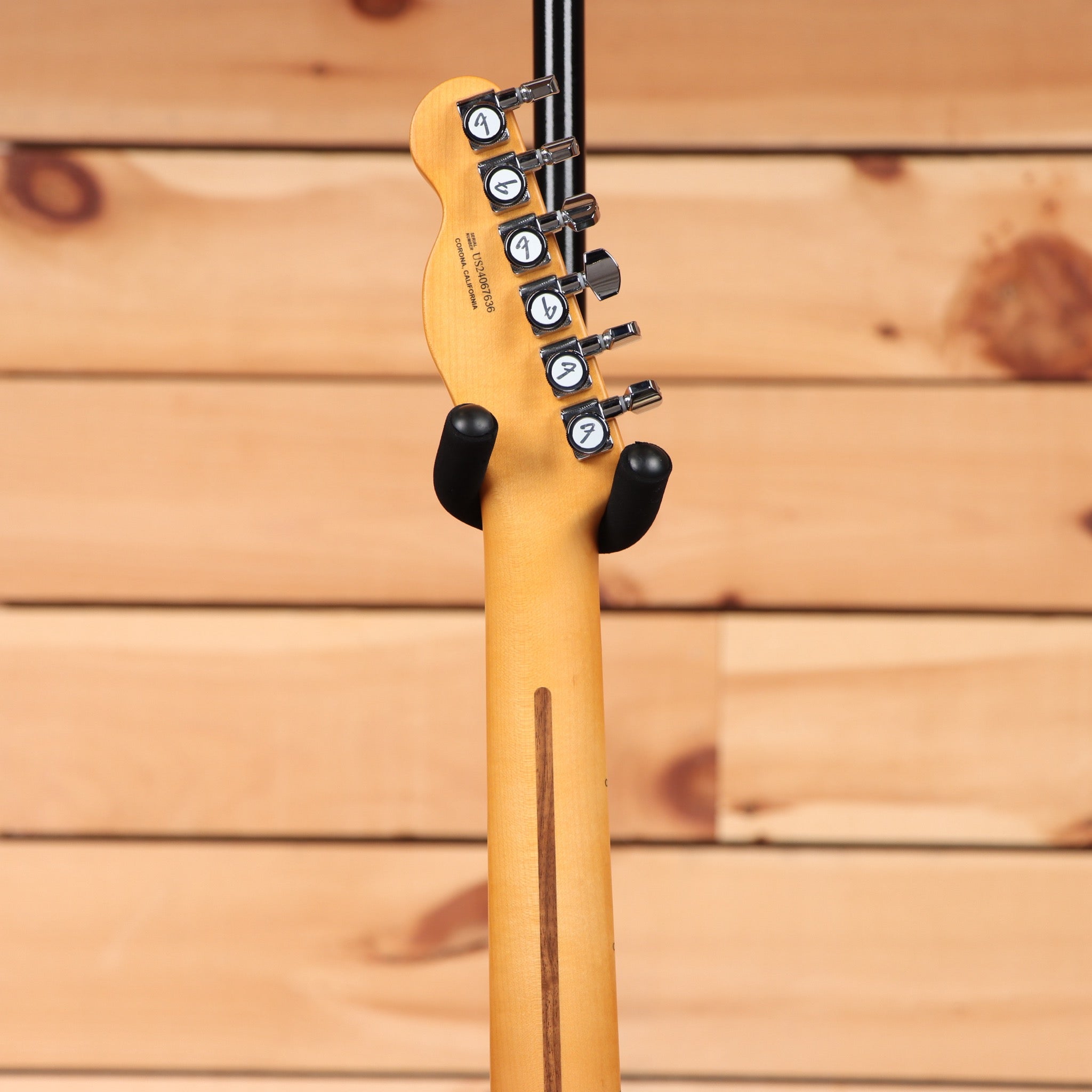 Fender American Ultra II Telecaster electric guitar Sinister Red with maple neck and chrome tuning machines