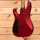 Jackson American Series Virtuoso HT red crystal electric guitar with humbucker pickups and contoured body