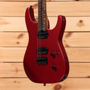 Jackson American Series Virtuoso HT red crystal electric guitar with dual humbuckers and rosewood fretboard