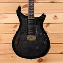 Paul Reed Smith SE Custom 24 semi-hollow electric guitar Charcoal Burst with gold hardware bridge