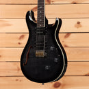 Paul Reed Smith SE Custom 24 semi-hollow electric guitar Charcoal Burst with gold hardware and f-hole design