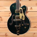 Gretsch Nashville semi-hollow body electric guitar Cadillac Green with Bigsby tremolo and gold hardware