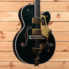 Gretsch Nashville semi-hollow electric guitar Cadillac Green with Bigsby tremolo and gold hardware