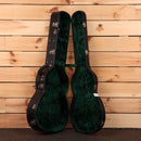 Bourgeois OM vintage TS acoustic guitar natural finish with green velvet-lined case
