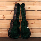 Bourgeois OM vintage TS acoustic guitar natural finish with green velvet-lined case