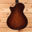 Pre-owned Taylor 652ce Builders Edition semi-hollow electric guitar natural finish with venetian cutaway