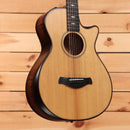 Taylor 652ce Builders Edition pre-owned acoustic-electric guitar natural finish with venetian cutaway