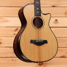 Taylor 652ce Builders Edition pre-owned acoustic-electric guitar natural finish with venetian cutaway