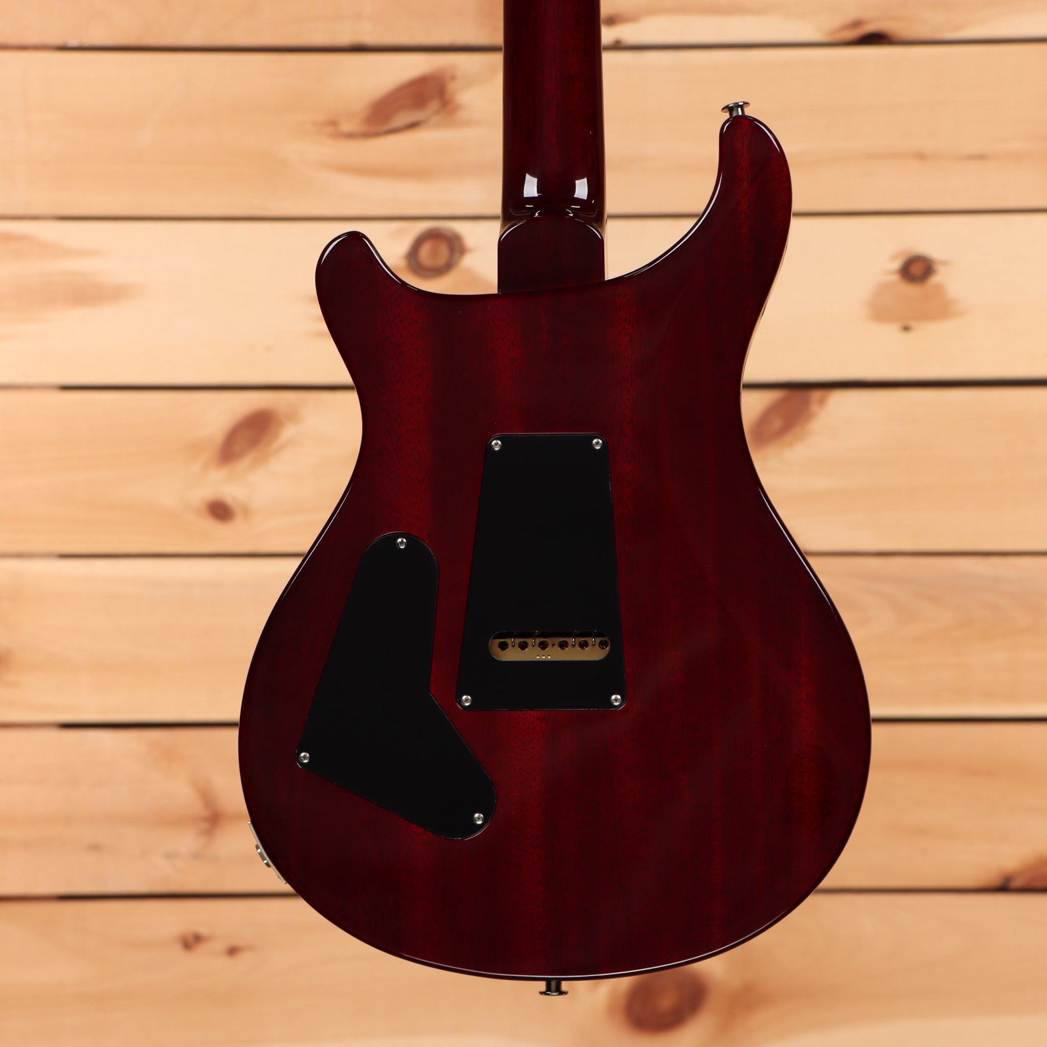 Paul Reed Smith Custom 24 electric guitar Dark Cherry Sunburst with humbucker pickups and black pickguard