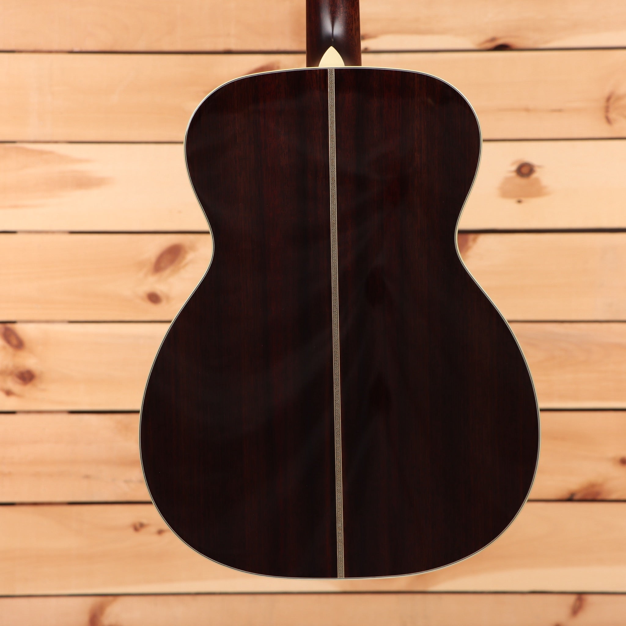 Bourgeois OM Vintage TS acoustic guitar natural finish with solid wood back and sides