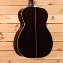 Bourgeois OM Vintage TS acoustic guitar natural finish with white binding and mahogany back